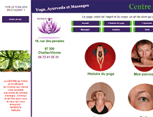 Tablet Screenshot of nathalie-yoga.com